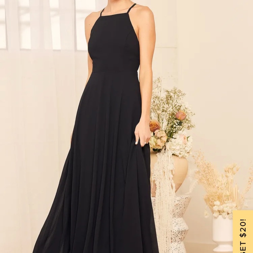 Lulus black maxi dress